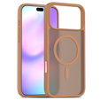 Matné pouzdro pro iPhone 17 Pro Max, pro MagSafe, průsvitně hnědé