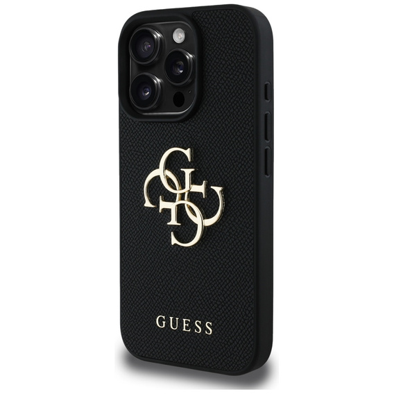 Pouzdro GUESS Grained Big 4G and Classic Logo pro iPhone 16 Pro