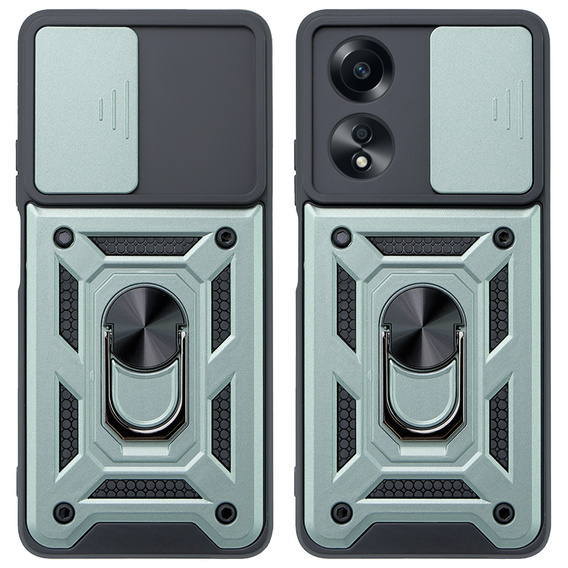 Pouzdro pro Oppo A38 4G / Oppo A18 4G, CamShield Slide, zelené