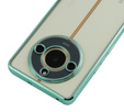 Pouzdro pro Realme 11 Pro 5G / Pro+ 5G, Electroplating Frame, transparentní / zelené