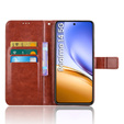 Klopové pouzdro pro Realme 14 5G / Realme 14T 5G, Crazy Horse Wallet, hnědé