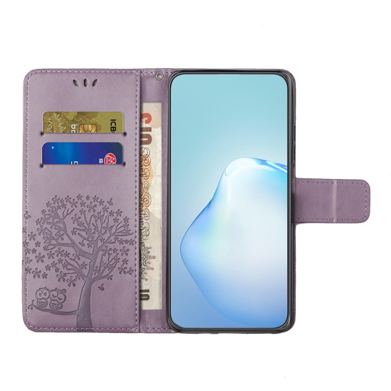 Klopové pouzdro pro Motorola Moto G53 / G23 / G13, Tree, fialové