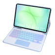 Pouzdro s podsvícenou klávesnicí Bluetooth a touchpadem pro Samsung Galaxy Tab A11+