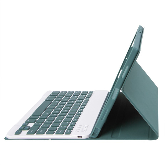 Pouzdro + klávesnice Samsung Galaxy Tab S6 Lite P610/P615 / S6 Lite 2022 10.4, Pen Slot, zelené