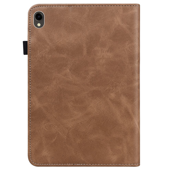 Pouzdro pro Samsung Galaxy Tab S10 Lite / S10 FE / S9 FE / S9, Classic, s prostorem pro stylus, hnědé