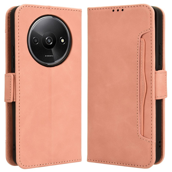 Klopové pouzdro pro Xiaomi Redmi A3, Card Slot, růžové