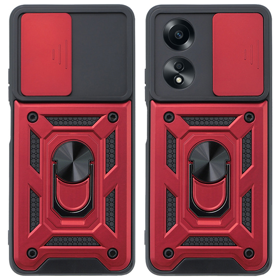 Pouzdro pro Oppo A58 4G, CamShield Slide, červené