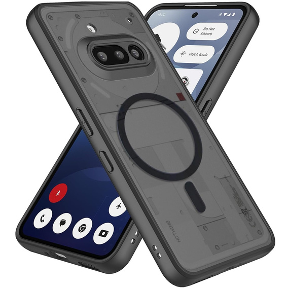 Pouzdro pro Nothing Phone 3A, pro MagSafe, ERBORD Matt Case, černý