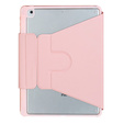 Pouzdro s klávesnicí pro iPad 11" 2025 A16 (11 gen.) / iPad 10.9" 2022 (10 gen.), Rotary 360° Leather, růžové rose gold