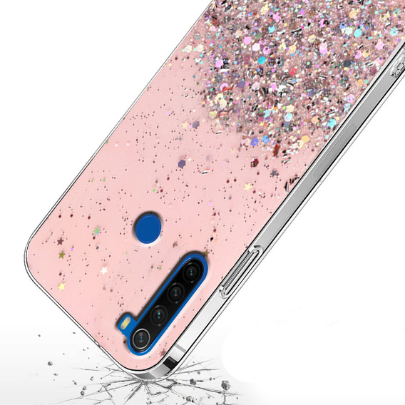 Pouzdro pro Xiaomi Redmi Note 8T, Glittery, růžové