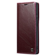 CASEME flipové pouzdro pro Samsung Galaxy S21 Ultra 5G, Waxy Textured, červené