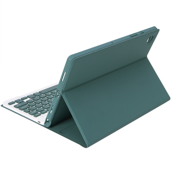 Pouzdro + klávesnice Samsung Galaxy Tab S6 Lite P610/P615 / S6 Lite 2022 10.4, Pen Slot, zelené