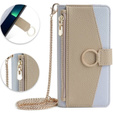 Flipové pouzdro Wallet Zipper Pocket pro iPhone 7 / 8 / SE (2020) / SE (2022), Wallet Zipper Pocket, se zrcátkem, modré