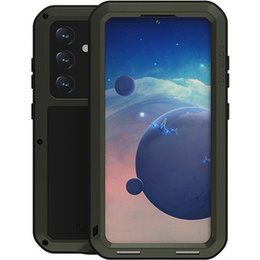 Pouzdro Love Mei pro Samsung Galaxy S24, armored with glass, zelené