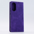 Pouzdro pro Oppo A78 4G, ERBORD Vintage peněženka s klopou, fialové