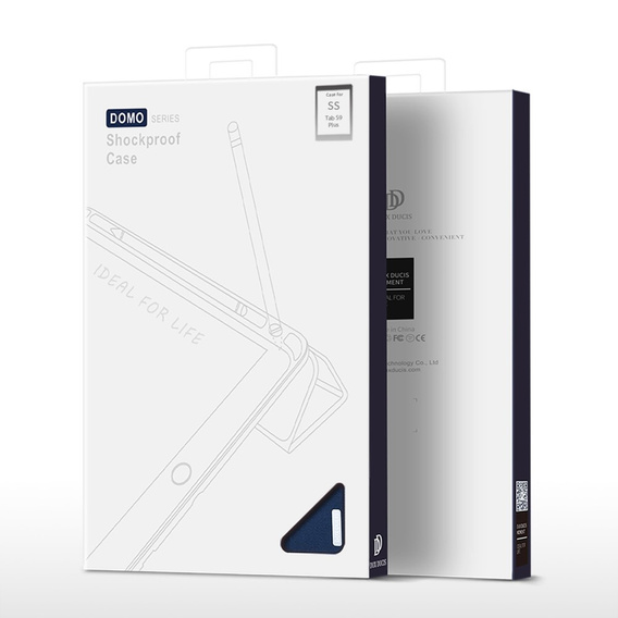 Pouzdro pro Samsung Galaxy Tab S9+ 12.4", Dux Ducis Domo, černé
