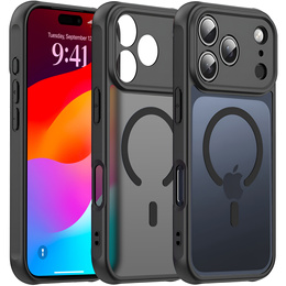 Matné pouzdro pro iPhone 17 Pro, pro MagSafe, s ochranou fotoaparátu, černé