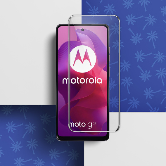 Tvrzené sklo Diamond Palm pro Motorola Moto G04/G24/G34 5G