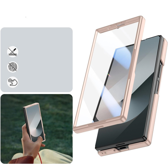 Skleněné pouzdro s plnou 360° ochranou pro Samsung Galaxy Z Fold7 5G