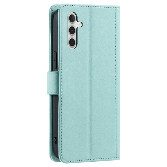 Pouzdro s klopou pro Samsung Galaxy S25 FE, Rhombus Crossbody Leather, zelené