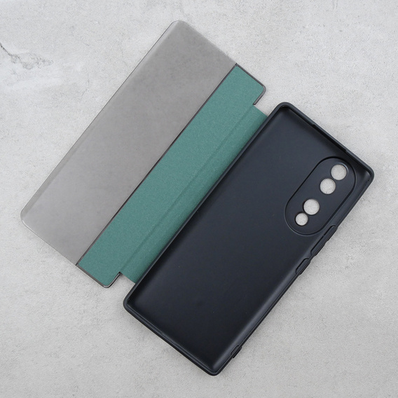 Flipové pouzdro pro Honor 70 5G, Side View, zelené