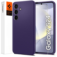 Pouzdro Spigen pro Samsung Galaxy S24, Liquid Air, fialové + 9H tvrzené sklo