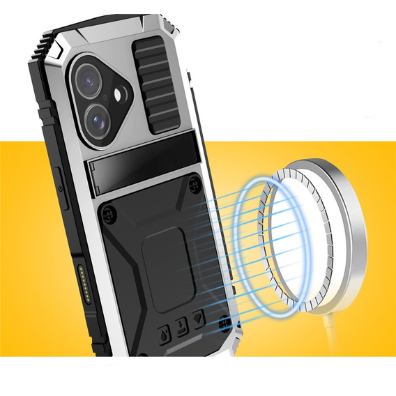 Pouzdro R-JUST s podstavcem a integrovaným sklem pro iPhone 17