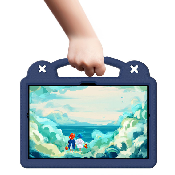 Dětské pouzdro pro Samsung Tab A8 X200 / X205, Cute Patterns, se stojánkem, námořnicky modré