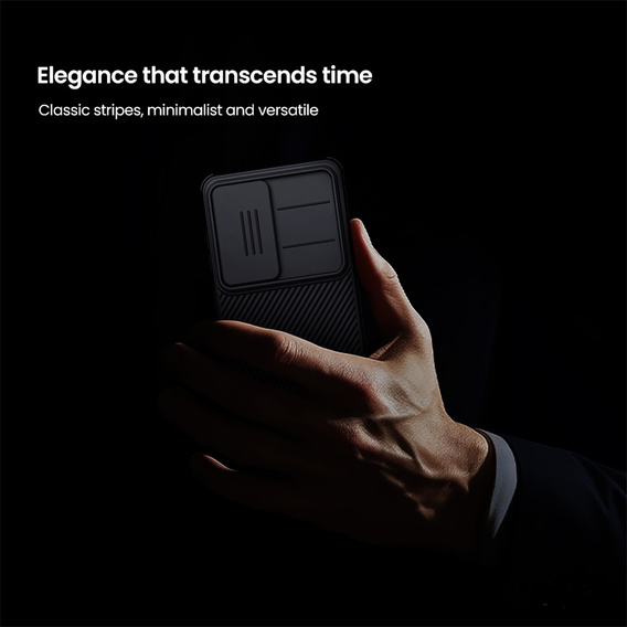 Pouzdro NILLKIN Camshield Pro s krytem fotoaparátu pro Samsung Galaxy S26, černé