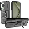 Pouzdro pro Huawei Pura 70 Ultra, KickStand Camera Lens, černé