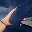 Flipové pouzdro pro Xiaomi Redmi Note 14 4G, Wallet Rhombus, modré