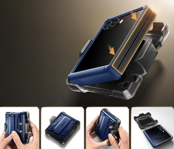 Pouzdro Tongate MECH s MagSafe pro Samsung Galaxy Z Flip7 FE / Z Flip6, zelené