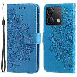 Klopové pouzdro pro Xiaomi Redmi Note 13 5G, Mandala, modré