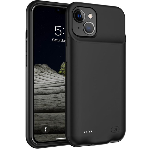 6500mAh bateriové pouzdro pro iPhone 13, černé