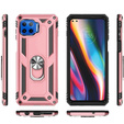 Pancéřové pouzdro pro Motorola Moto G 5G Plus, Nox Case Ring, růžové rose gold