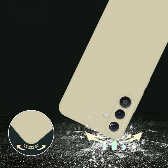 Pouzdro pro Samsung Galaxy A36 5G, Silicone Lite, béžové