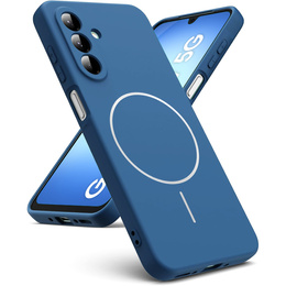 Silikonový obal pro Samsung Galaxy A17 5G, pro MagSafe, modrý