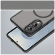 Pouzdro pro Samsung Galaxy S25 Edge, Kickstand Matt Case, pro MagSafe, černé + sklo na displej