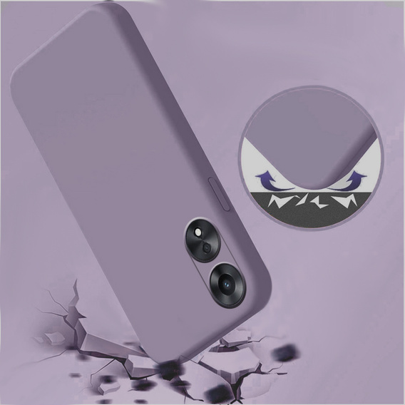 Pouzdro pro Oppo A78 5G, Silicone Lite, fialové