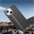 Pouzdro pro iPhone 15, Carbon Fiber MagSafe, černé