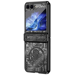 Pouzdro pro Samsung Galaxy Z Flip7 FE / Z Flip6, Mechanical Legend, černé