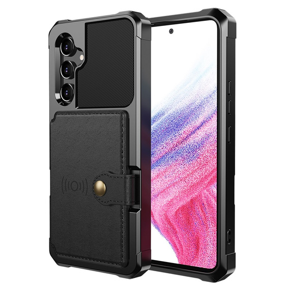 Pouzdro pro Samsung Galaxy A54 5G, Card Holder Kickstand, černé