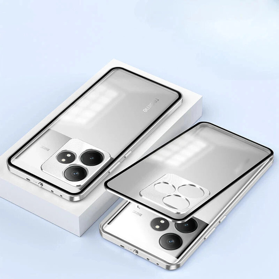 Pouzdro pro Realme GT 6 / 6T, Frame Case, stříbrné