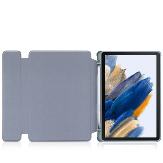 Pouzdro s klávesnicí pro Samsung Galaxy Tab A9+, Rotary 360° Leather, fialové 