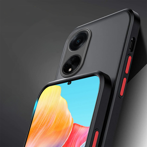 Pouzdro pro Oppo A18 4G / A38 4G, Fusion Hybrid, s ochranou fotoaparátu, matný / černý