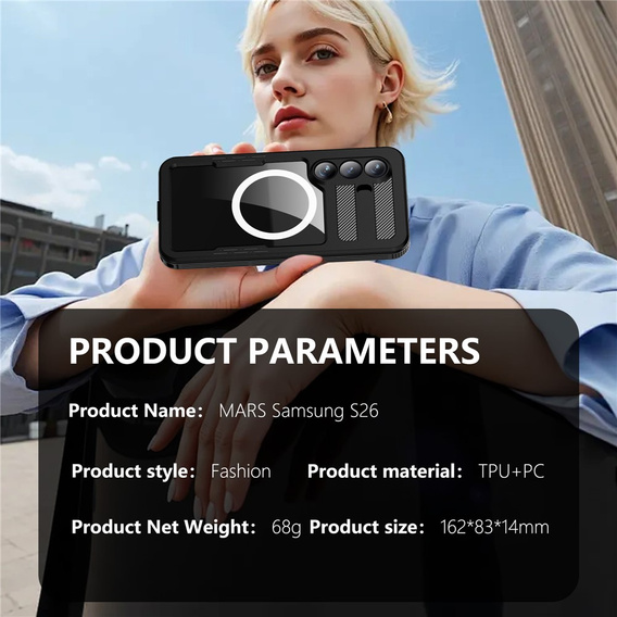 Vodotěsné pouzdro REDPEPPER pro Samsung Galaxy S26, černé