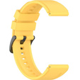Pasek silikonowy 22mm uniwersalny - Żółty