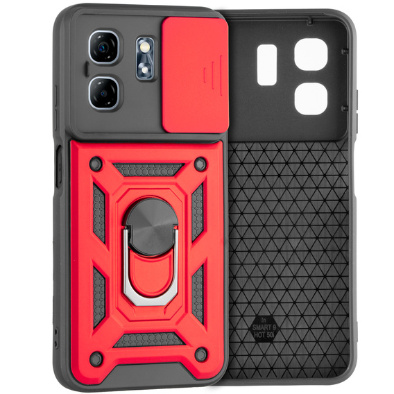 Pouzdro pro Infinix Hot 50i 4G, CamShield Slide, červené