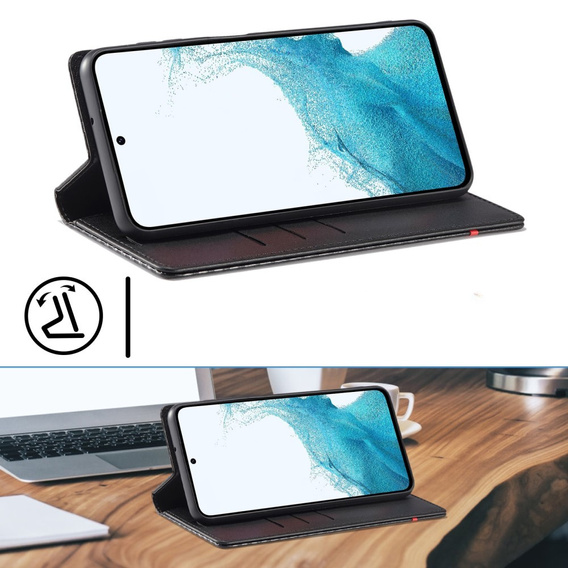 Flipové pouzdro pro Samsung Galaxy A56, Carbon LC.IMEEKE, černé