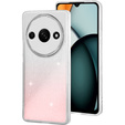 Pouzdro pro Xiaomi Redmi A3, Glittery Powder, bílá / růžová